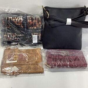 Small Bag Purse Lot of 4 NWT Badgley Mischka Tahari Alfa Bags Clutch Crossbody